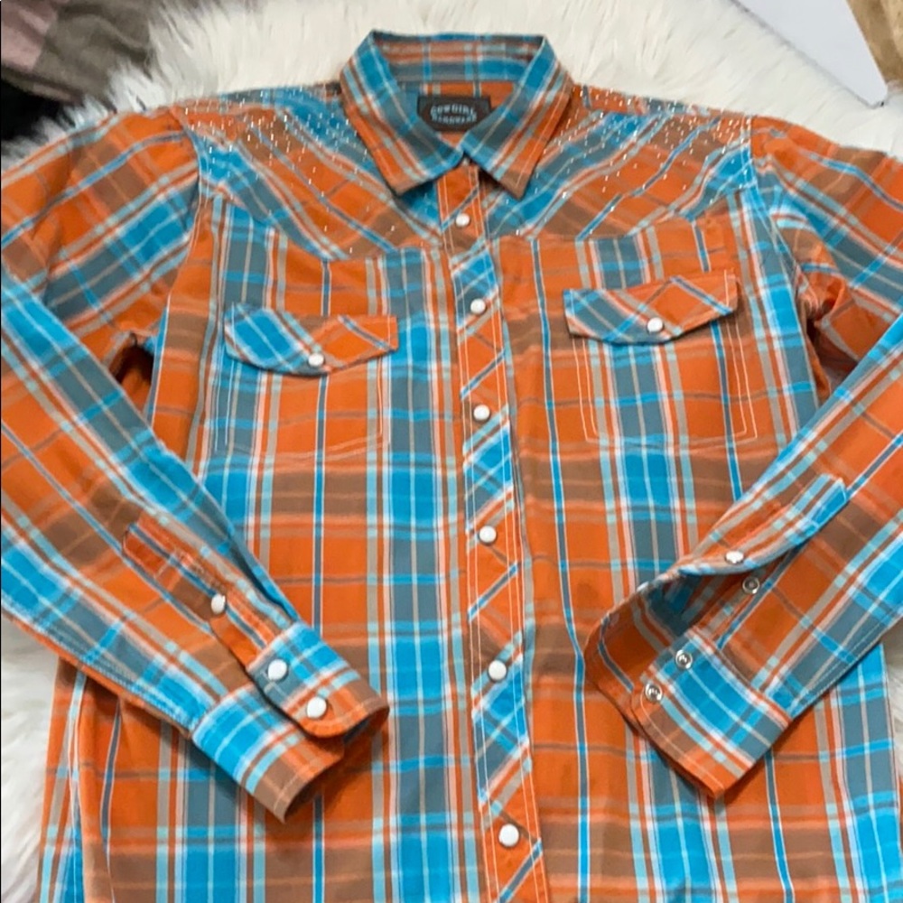Rodeo cowgirl button up